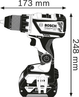 Купить Дрель аккумуляторная BOSCH GSR 18V-60 C    0.601.9G1.100 фото №3