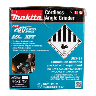 Купить УШМ аккумуляторная Makita GA 013 GM 201 фото №8